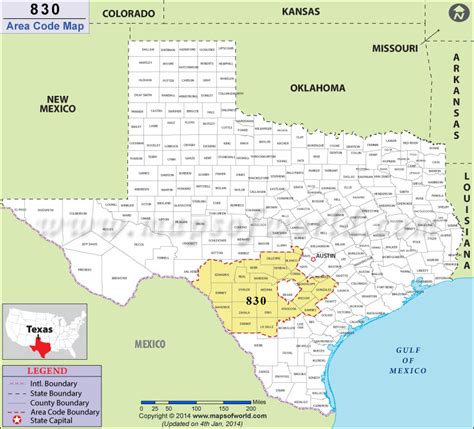 area code 830 in texas.